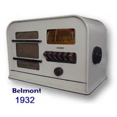 راديو بيلمونت أمريكي تراثي قديم أنتيك تاريخ صناعته 1932م 