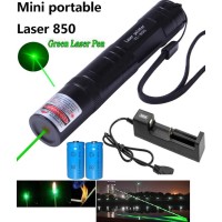 ليزر أخضر حارق قوي بعيد المدى مع شاحن كهرباء وبطاريتين 700ريال